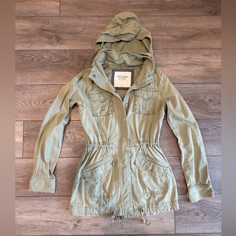 Abercrombie & Fitch Military Utility Jacket, Hood, Slim Fit - Picture 3 of 11